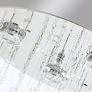 Ljojo Luxury Crystal Chandelier for Staircase, Modern LED Home Decor Lighting