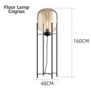 Ljojo Luxury Glass Floor Lamp LED Bedside Table Light Modern Nordic Minimalist Style
