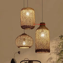 Bamboo Woven Pendant Lamp: Rattan Zen Tea House Lantern by Ljojo