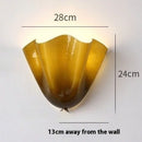 Ljojo Glass Petal LED Wall Lamp Creative Lights for Home Decoration Chandelier