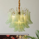 Luxury Colorful Glass E14 Pendant Lights Retro Art Chandeliers by Ljojo