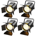 Ljojo™ 4PCS 200W LED COB Par Lights Barndoor Warm&Cold White Spotlights