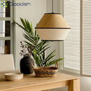 Ljojo Modern Retro Wicker Rattan Pendant Lights for Restaurant Chandelier Home Decoration