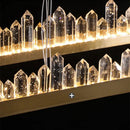 Ljojo LED Crystal Pendant Chandelier for Living Room, Dining, Bedroom & Hall