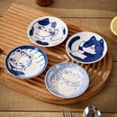 Ljojo Lucky Cat Ceramic Dessert Sauce Dish - Creative Cartoon Design