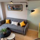French Designer Long Arm Wall Sconce Lamp Rotary Led Light by Ljojo for Living Room Bedroom