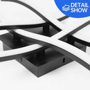 Ljojo 28W Curved LED Ceiling Light with Remote Dimming for Home Spaces