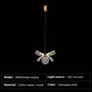 Ljojo Luxury Duplex Staircase Chandelier Designer French Flowers Pendant Light