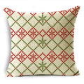 Ljojo Merry Christmas Linen Pillowcase Cushion Cover 45x45cm