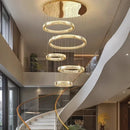 Ljojo Light Luxury Crystal Chandelier for Living Room Villa Restaurant Eye Protection