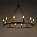 American Country Chandelier Modern Round Led Pendant Lights by Ljojo for Kitchen Living Room Stair Decoration