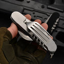 Ljojo 4-in-1 Stainless Steel Pocket Utensil Set for Outdoor Camping