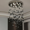 Modern Black Stone Led Pendant Lights Chandeliers for Living Room by Ljojo