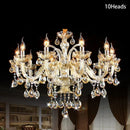 K9 Crystal Candle Chandelier Light: Elegant Decor for Living Room by Ljojo