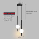 Ljojo Long Line Black/Gold Pendant Light for Bedroom and Living Room Wall Decor