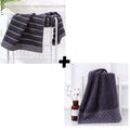 Ljojo 100% Cotton Hand Face Towels Set: White Brown Grey Blue Mixed Color Hotel Home Bath Towel Washcloth Set