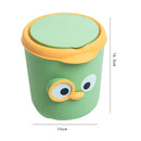 Ljojo Mini Desktop Trash Can with Lid for Office and Home