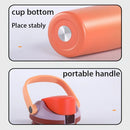 Ljojo 30oz Insulated Water Bottle with Straw - Vacuum Thermos Cup for Hot/Cold Drinks
