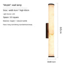 Modern Spanish Marble Wall Lamp Solid Copper Luxury LED Light for Living Room by Ljojo