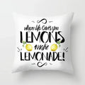 Lemon Pattern Summer Cushion Cover Throw Pillow for Sofa Decoration by Ljojo