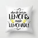 Lemon Pattern Summer Cushion Cover Throw Pillow for Sofa Decoration by Ljojo