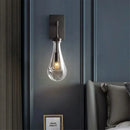 Ljojo Waterdrop Glass Wall Sconce - Modern Copper Wall Light for a Stylish Home