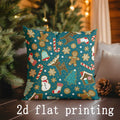 Christmas Pattern Rectangle Pillowcase for Sofa Bedroom Car Pillow Cover by Ljojo
