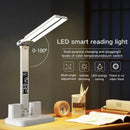 Ljojo LED Table Lamp 2 Heads USB Chargeable Dimmable Foldable Reading Night Lights