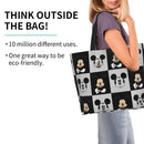 Ljojo Mickey Mouse Head Shoulder Bag - Large Capacity Stylish Women's Shopping Bag