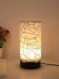 Cylindrical Fabric Table Lamp for Bedroom & Study Room Decor by Ljojo