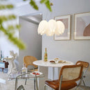 Ljojo LED White Tulip Ceiling Chandelier Light Elegant Modern Floral Design