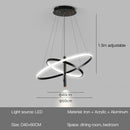Ljojo LED Chandeliers: Modern, Round, Ceiling Hanging Lamp for Home Lighting