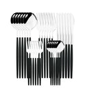 Ljojo 30-Piece Stainless Steel Cutlery Set: Knife, Fork, Spoon, Silverware Flatware Kit