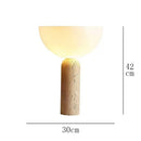 Danish Mushroom Desk Light Travertine Stone Table Lamp for Living Room by Ljojo
