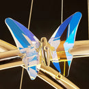 LED Gold Ring Butterfly Chandelier Pendant Light Fixture by Ljojo - Elegant Home Decor Lighting for Living Room