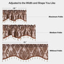 Ljojo Luxury Jacquard Weave Valance Curtain for Home Decoration