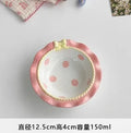 Ljojo Mini Pink Cutlery Set with Dessert & Fruit Plates & Bow-Shaped Meal Plate