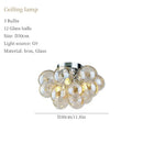 Bubble Glass LED Hanging Chandelier Lighting for Living Room Home Decor by Ljojo