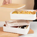 Ljojo Stackable Bento Lunch Box Set with Insulated Bag