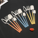 Ljojo Matte Flatware Set - Stainless Steel Knife Fork Spoon Dinnerware