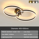 Modern LED Ceiling Light Chandelier for Living Room Bedroom by Ljojo White Simple Home Decor Lighting