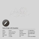 Ljojo Luxury LED Star Chandelier Room Decoration Pendant Light Fixture