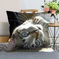 Cute Cat Print Pillowcase by Ljojo - Perfect for Home, Car, and Sofa