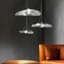 Nordic Glass Crystal Bedside Chandelier by Ljojo - Modern Designer Cloud Lattice Decoration