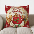 Gingerbread Christmas Welcome Pillow Cover by Ljojo