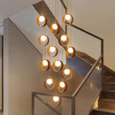 Ljojo LED Pendant Light for Modern Home Decor and Staircase Chandeliers