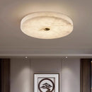 European Round Marble Alabaster Ceiling Lamp for Living Room - Ljojo