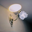 French Cream Style Wall Lamp with Flower Pearls for Bedroom from Ljojo