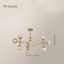 Geometric Chandelier Retro Pendant Lamp for Bedroom by Ljojo