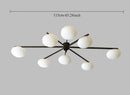 Modern Gold Glass Ceiling Light Fixture for Bedroom Dining Room by Ljojo